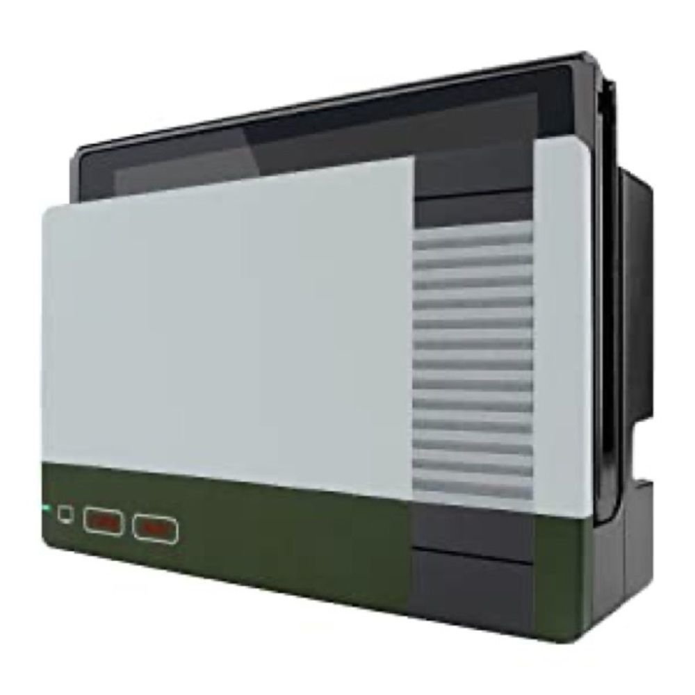 Nintendo Switch Dock Shell Case Retro NES Patterned Faceplate Housing​ - Picture 2 of 4